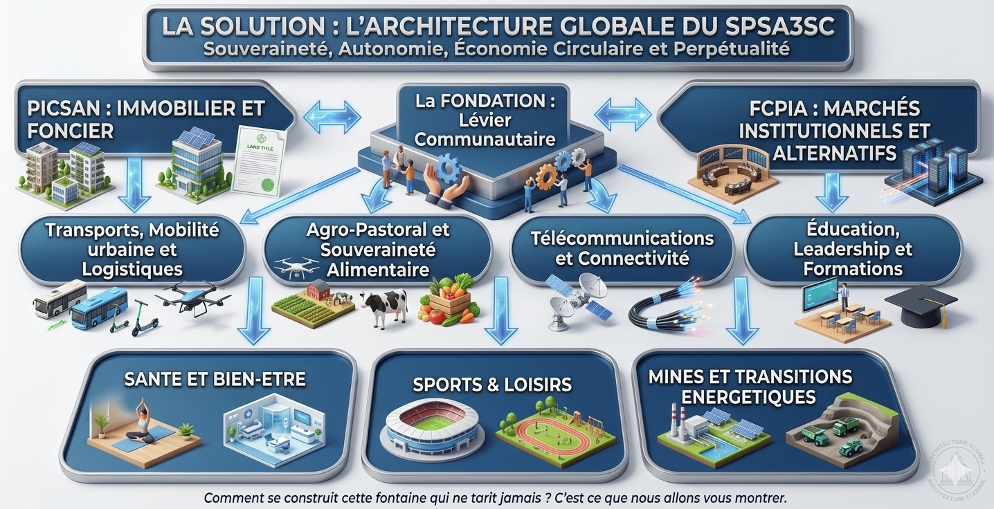 Architecture globale du SPSA3C et ses domaines d’intervention
